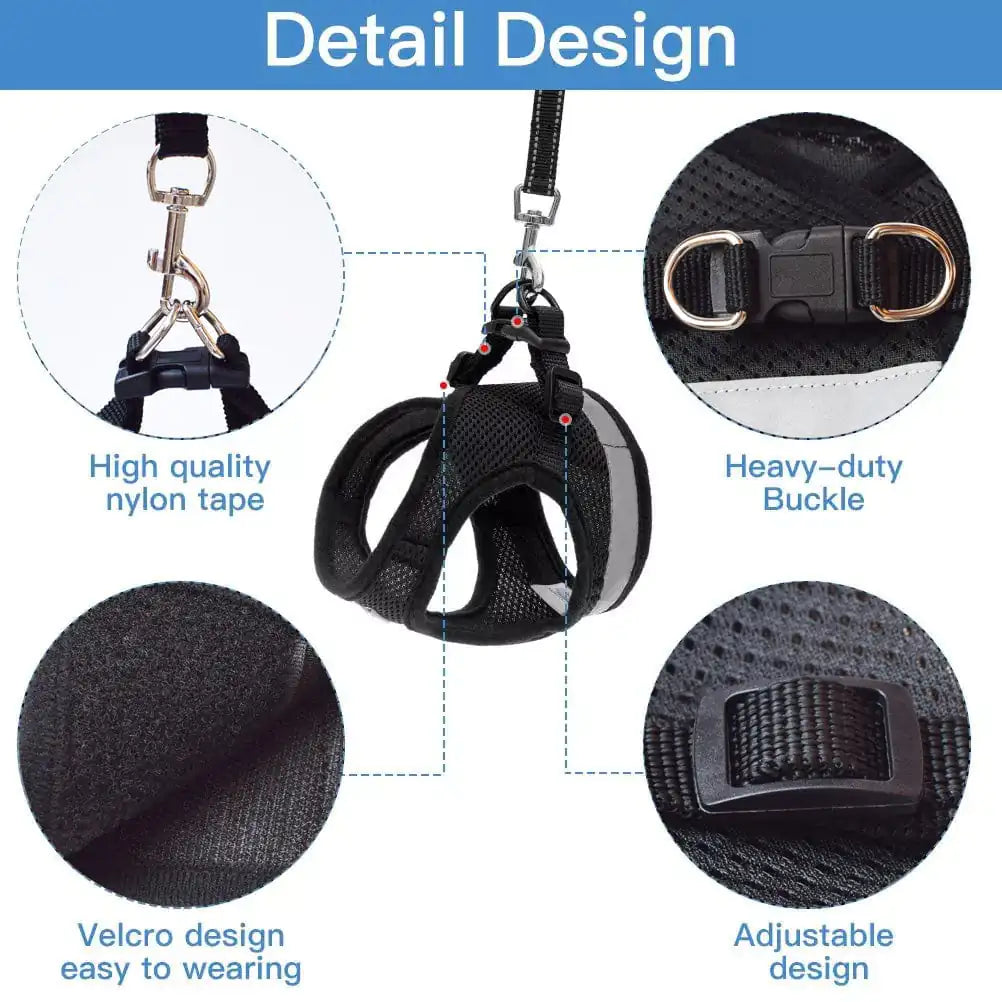 Cat Pet Harness And Leash